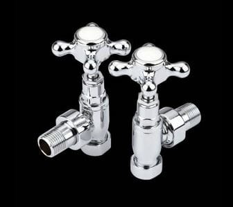 Nos robinets de radiateur de style traditionnel sur Hudson Reed.