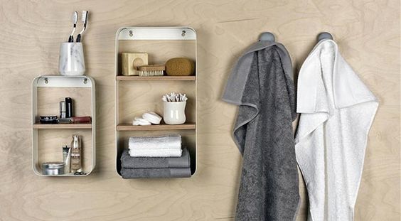 Des accessoires pour une salle de bain bien rangée