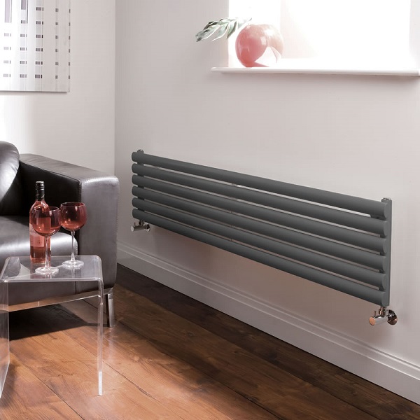 Radiateur horizontal anthracite