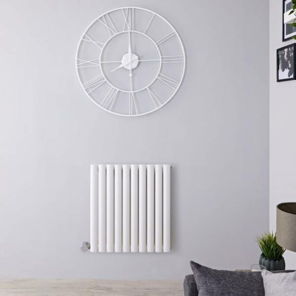 Radiateur Design Électrique Horizontal Blanc Vitality Hudson Reed