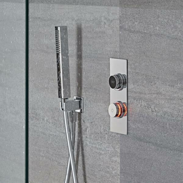douche digitale Hudson Reed - LED orange
