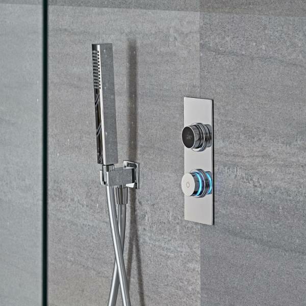 douche digitale Hudson Reed - LED Cyan