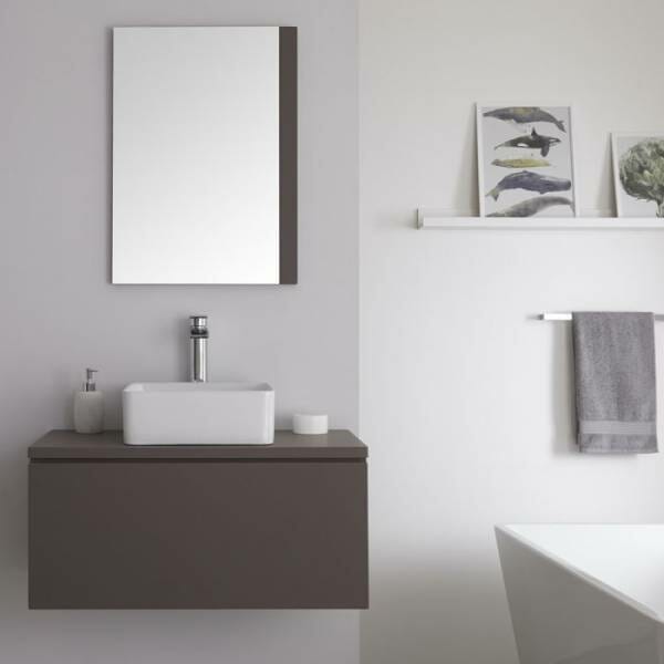 Lavabo ou vasque à poser sur meuble suspendu au mur - BFMO1202GRB-2_ML