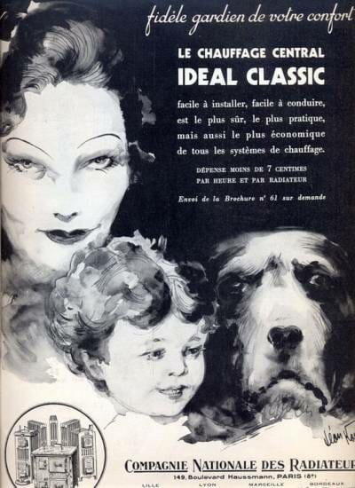 Affiche Publicitaire - Compagnie Nationale des Radiateurs - France