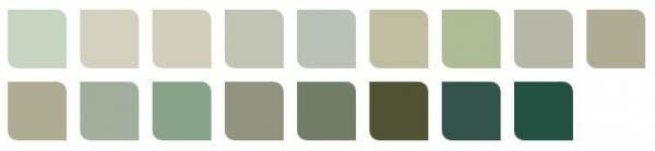 Palette de couleurs - vert