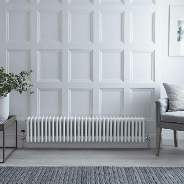 Radiateur Horizontal Style Fonte Blanc Windsor Hudson Reed