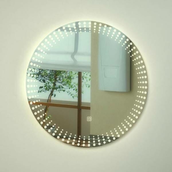 miroir lumineux rond