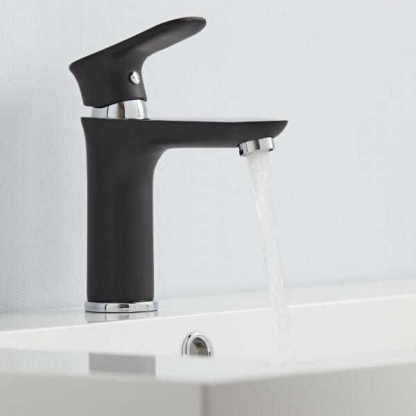 mitigeur lavabo noir