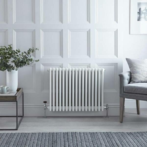 Radiateur Horizontal Style Fonte Blanc Windsor Hudson Reed