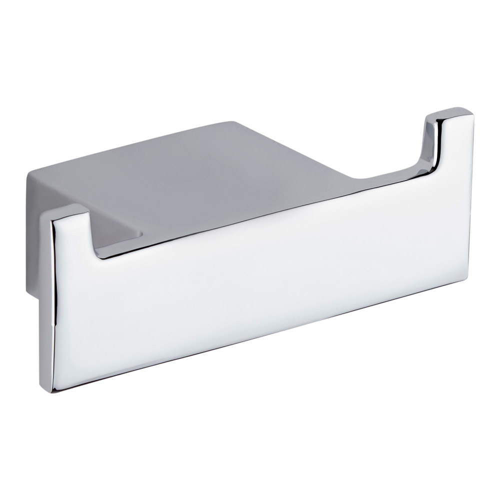 Patère de Peignoir Zinc Chromé Design Moderne Accessoire Salle de Bain