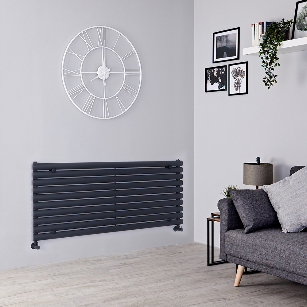 Radiateur design horizontal – Anthracite – 59 cm x 140 cm – Vitality