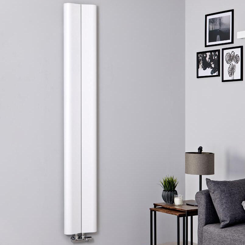 Radiateur aluminium design vertical – Blanc – 160 cm x 24,5 cm - Aloa