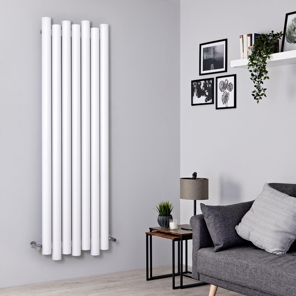 Radiateur aluminium design vertical – Blanc – 180 cm x 55 cm - Laeto