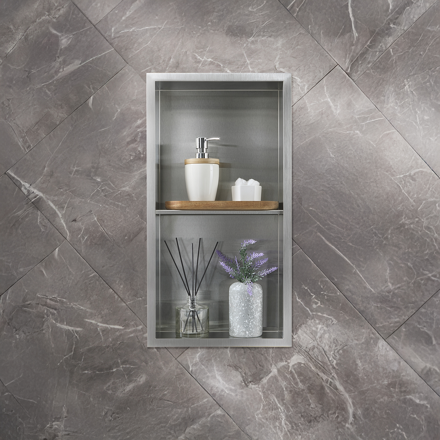 Niche+de+douche+rectangulaire+–+34+cm+x+64+cm+–+Avec+etagere+–+Acier+inoxydable