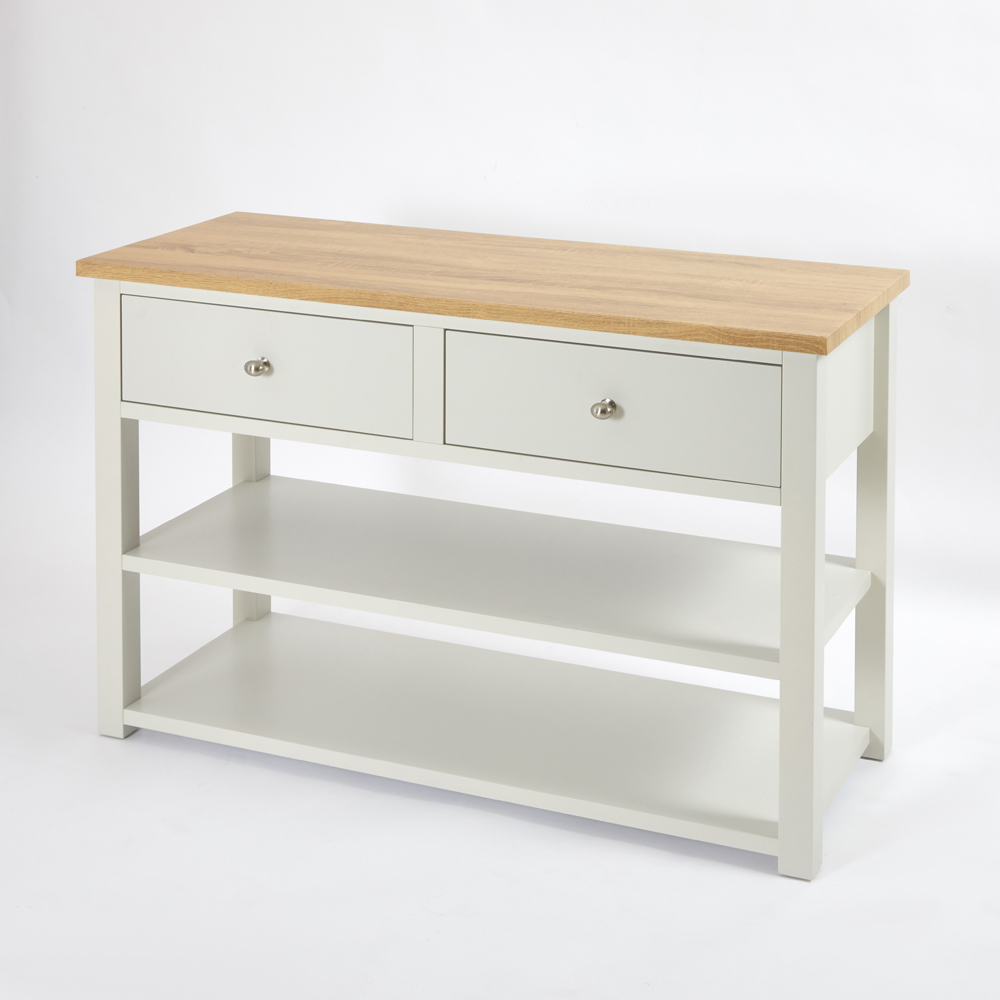 Meuble sous vasque – Blanc antique – 124 cm - Stratford