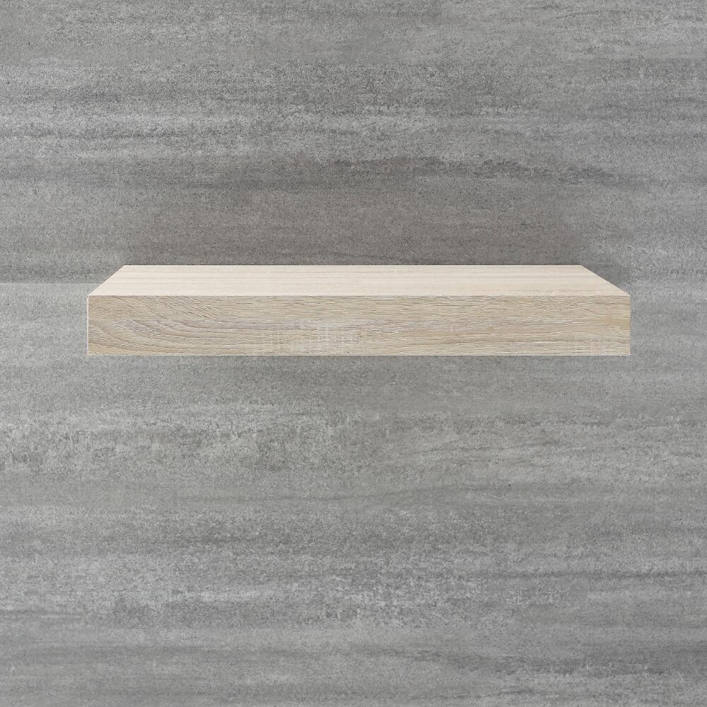 Plan pour vasque à poser- 60 cm - Effet chêne - Cluo