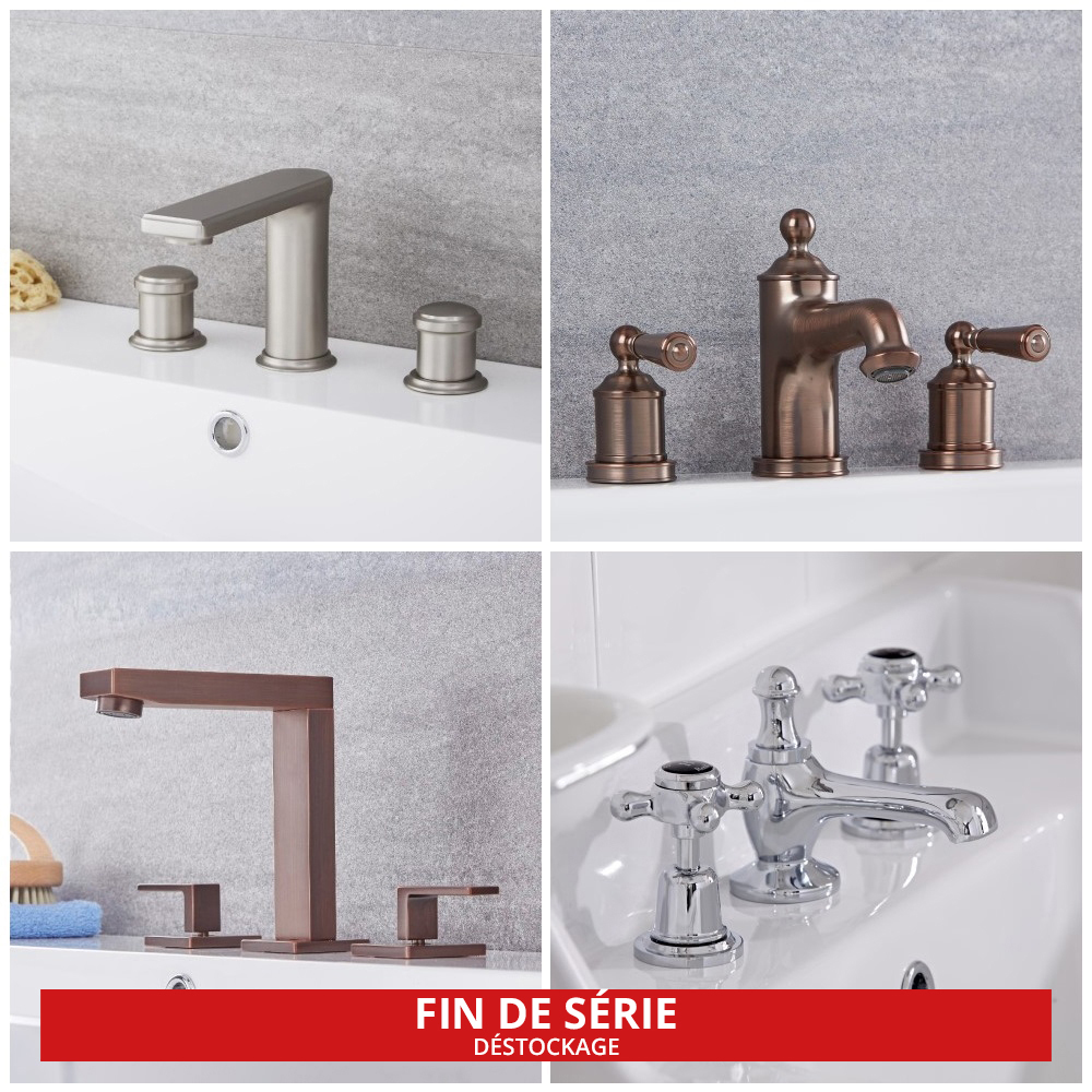 Robinet lavabo 3 trous - Choix de styles