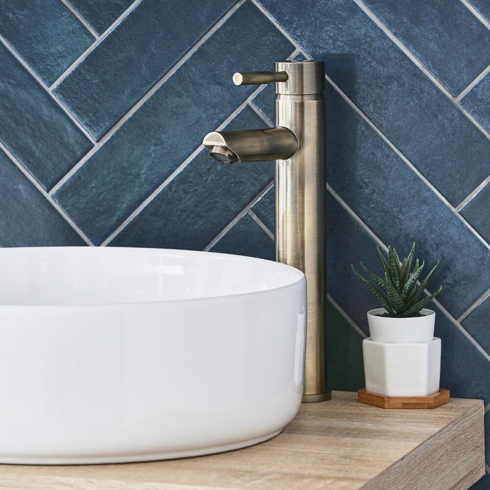 Mitigeur lavabo haut – Laiton brossé - Clarus