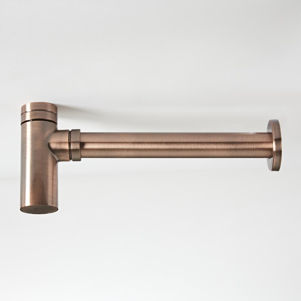 Siphon lavabo – Cuivre brossé - Amara