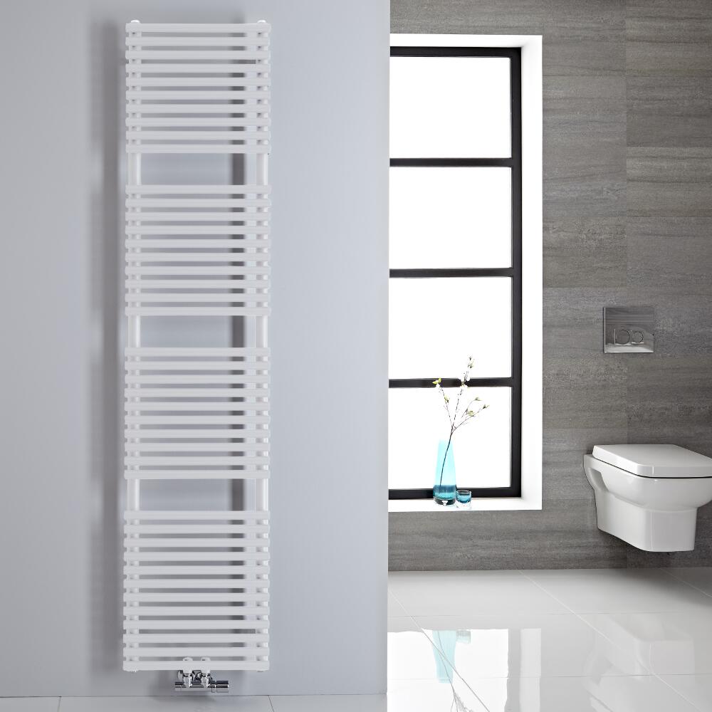 Sèche-serviettes eau chaude blanc 182,3 x 40cm 454 watts Magera