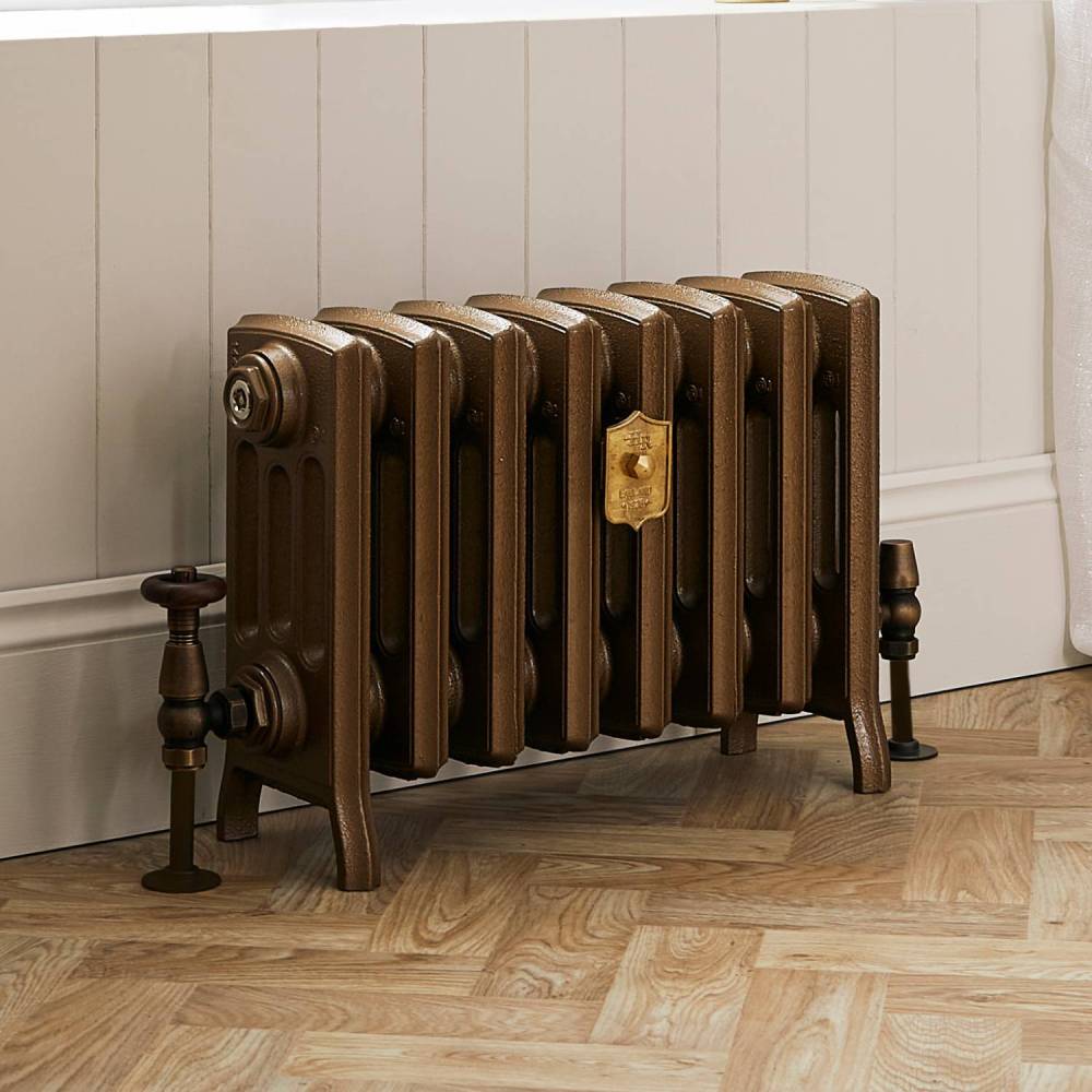 Radiateur fonte – 35,7 cm – Or baroque – Tailles multiples - Isabel
