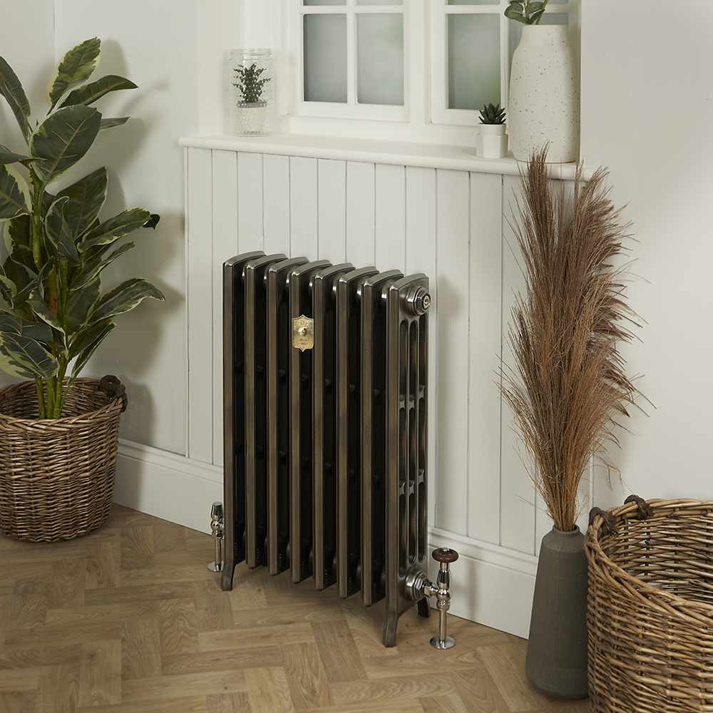 Radiateur fonte - 66 cm - 4 colonnes - Fonte polie - Choix de tailles - Isabel