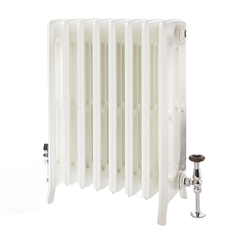 Radiateur+fonte+–+Blanc+porcelaine+–+4+rangs+–+H+76+cm+x+l.+27,1+cm+x+P+17,5+cm+–+Isabel