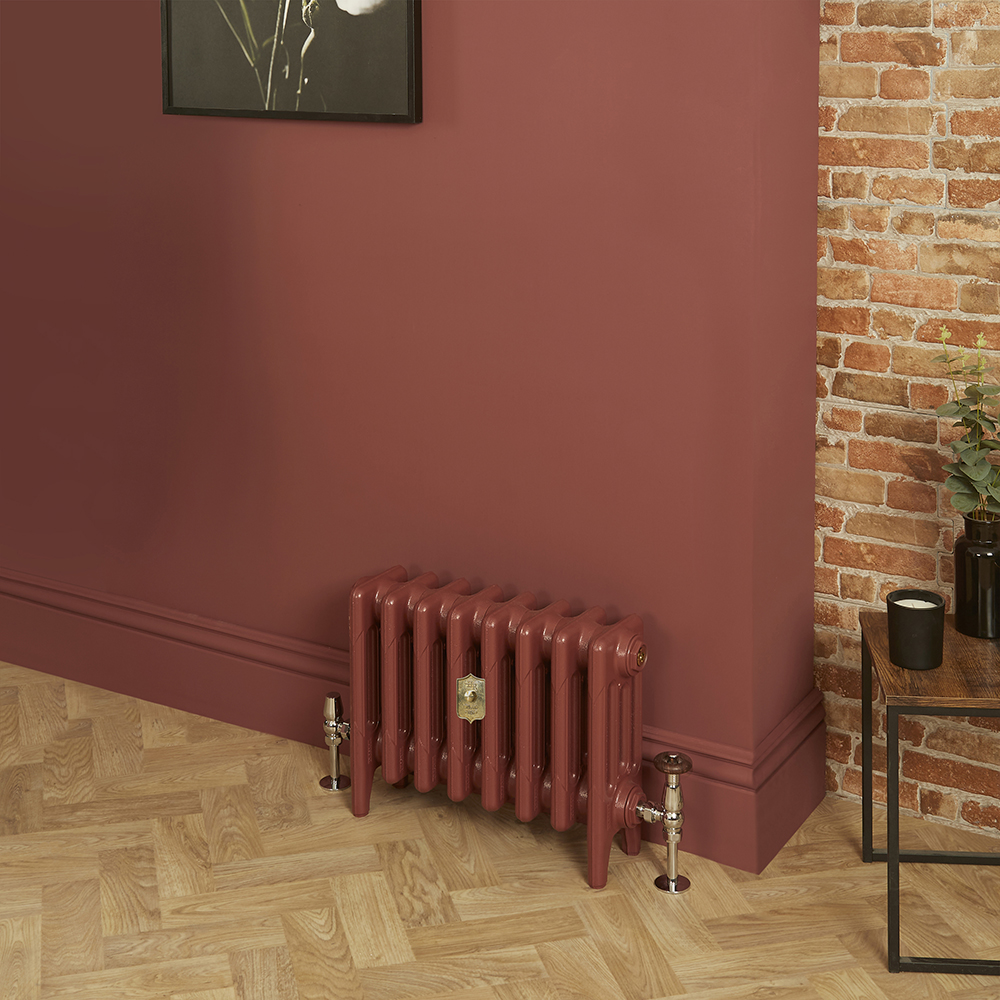 Radiateur+fonte+-+H++36+cm+x+L+26,3+cm+x+P+14+cm+-+4+rangs+de+colonnes++-+Eating+Room+Red+43+de+Farrow+%26+Ball++-+Mercury
