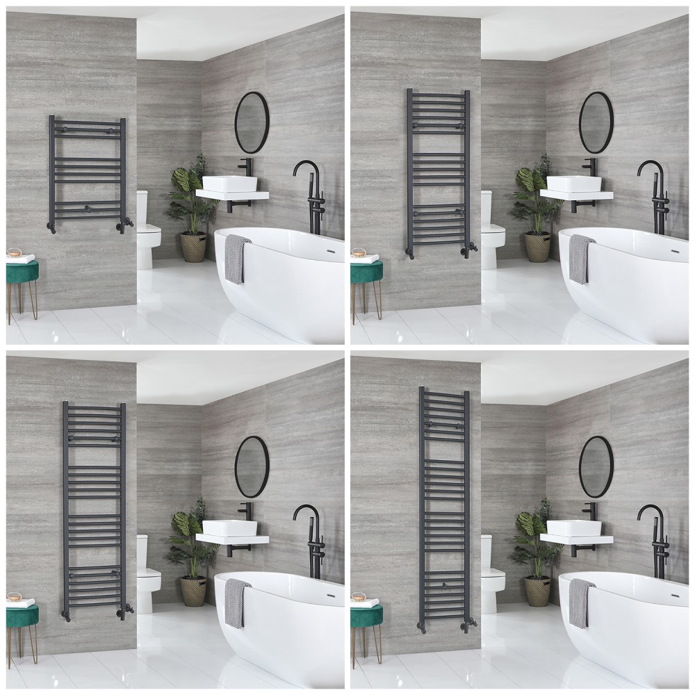 Sèche-serviettes mixte plat – Anthracite – Choix de tailles - Artle