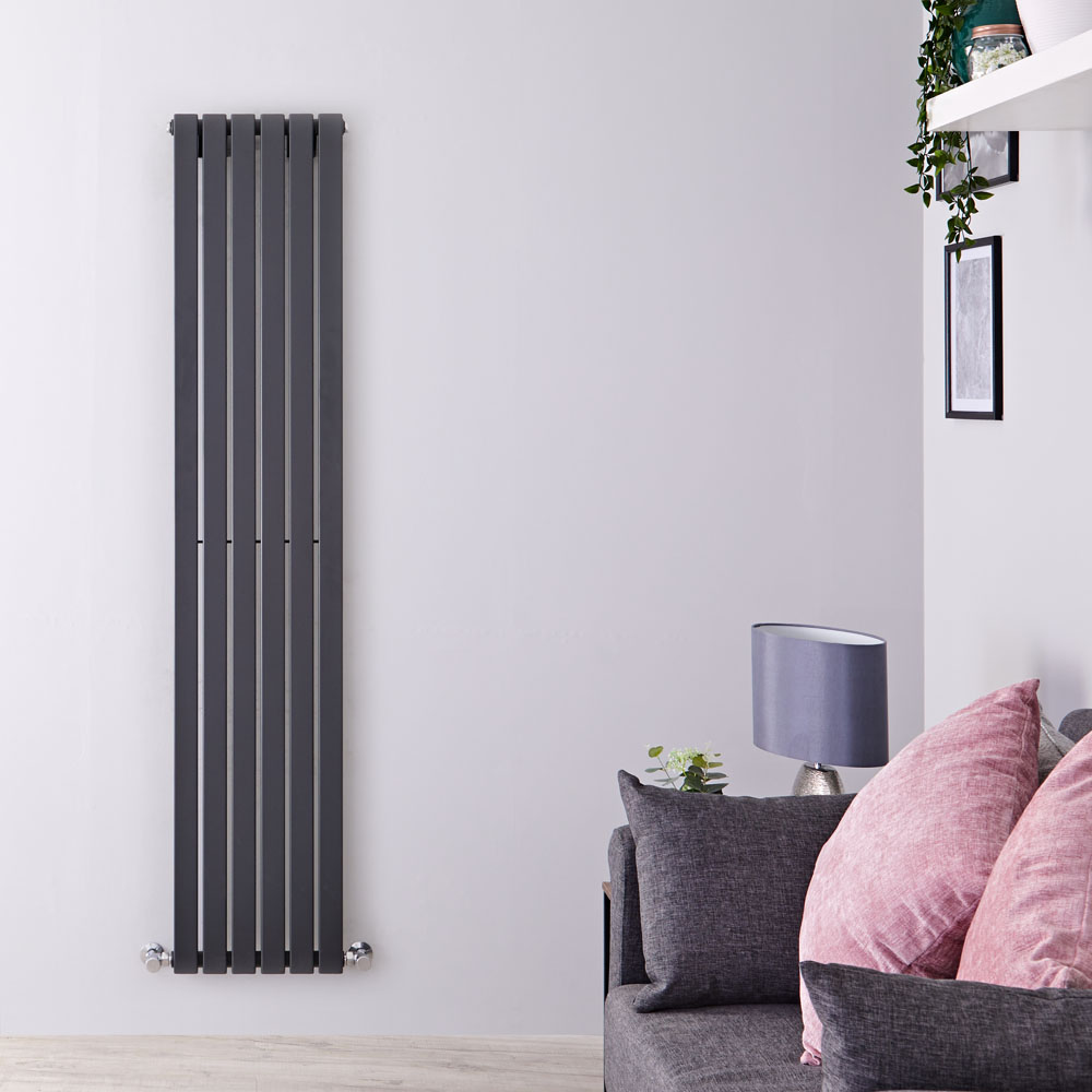 Radiateur design vertical – Anthracite – 160 cm x 35,4 cm – Sloane