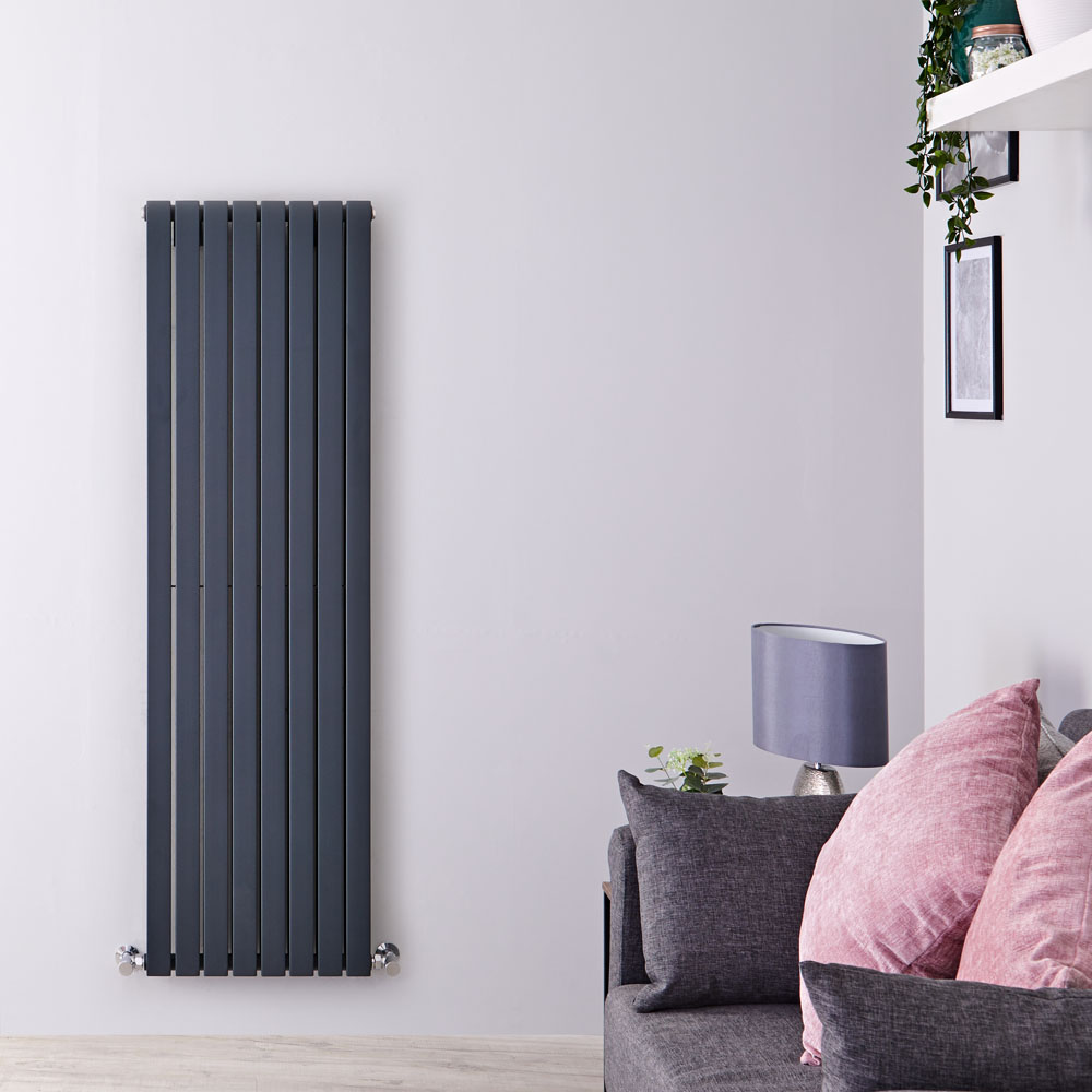 Radiateur design vertical – Anthracite – 160 cm x 47,2 cm – Sloane