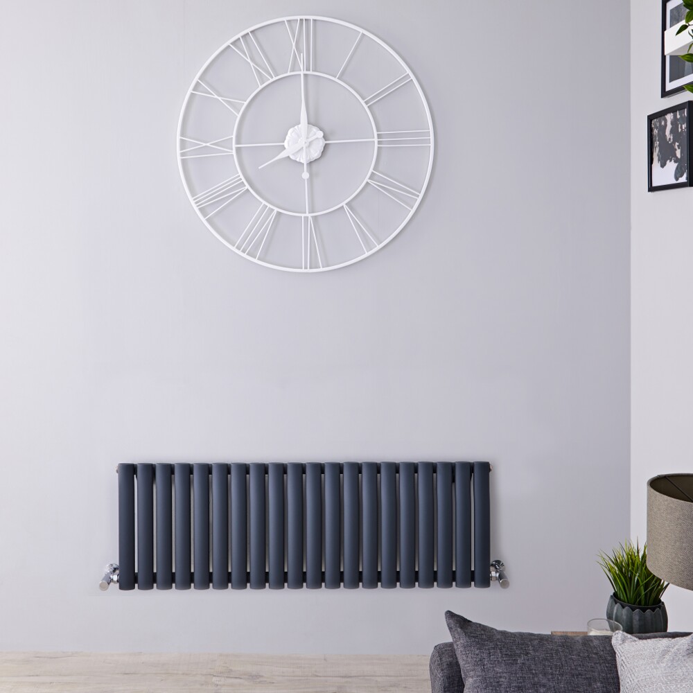 Radiateur horizontal anthracite Vitality 40 x 118cm 813 watts