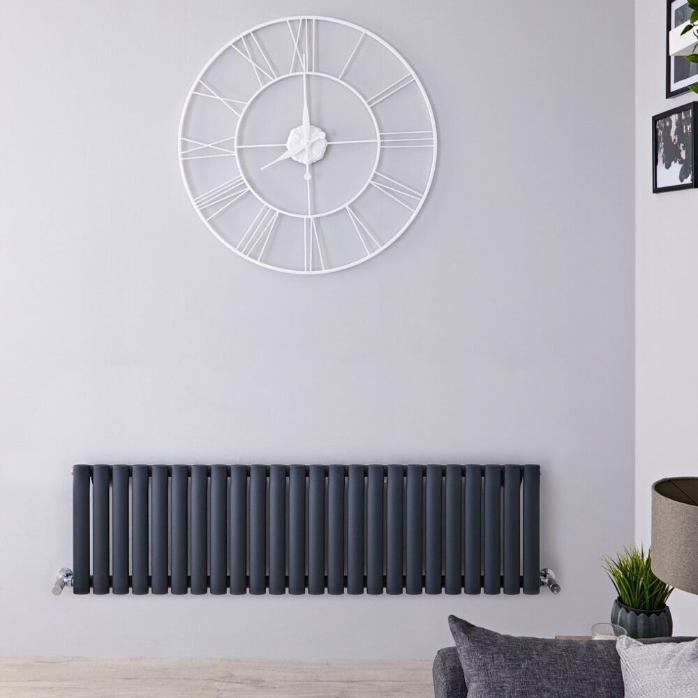 Radiateur design horizontal - Anthracite – 40 cm x 141,6 cm – Vitality