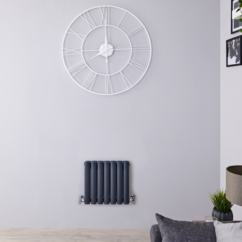 Radiateur design horizontal - Anthracite - 40 cm x 41,3 cm - Vitality