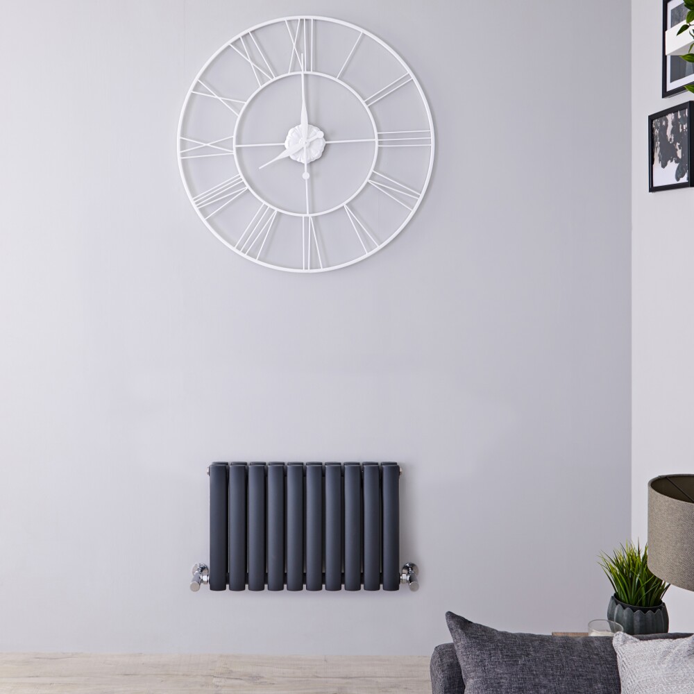 Radiateur horizontal anthracite Vitality 40 x 59 cm 619 watts