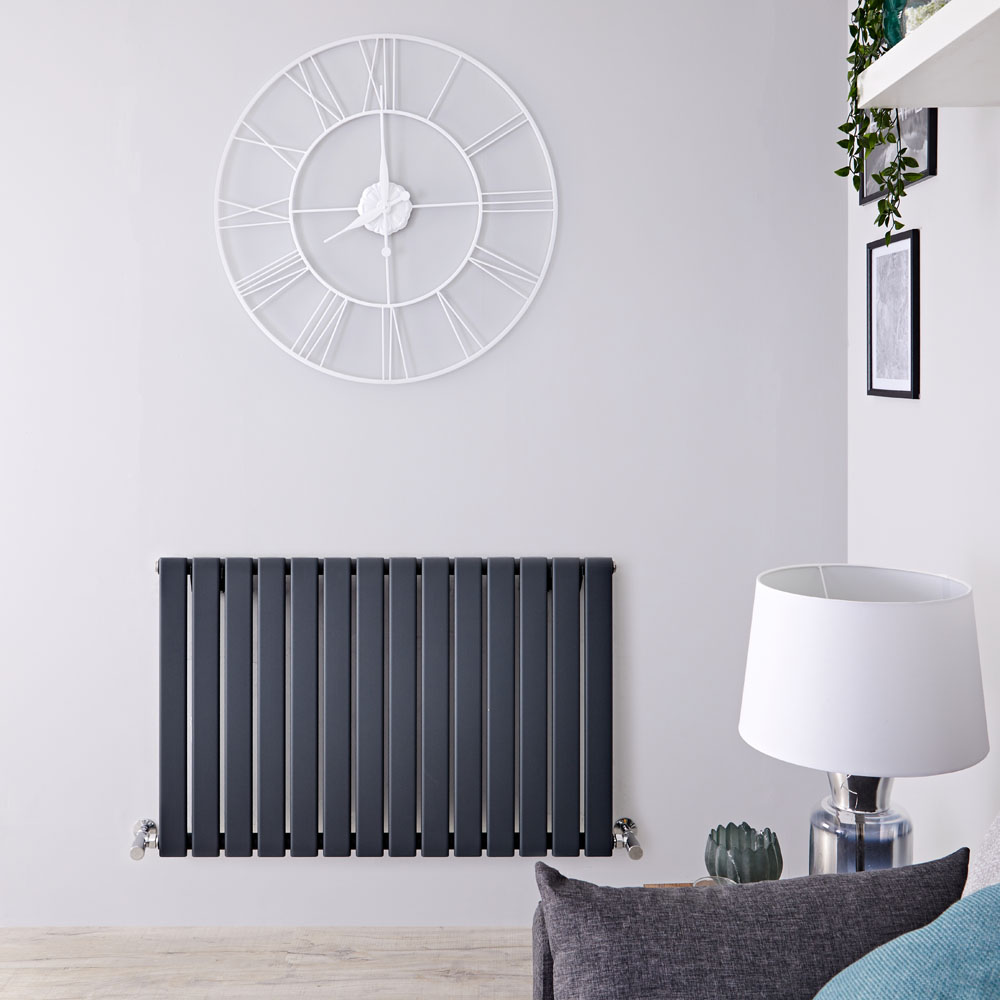 Radiateur Design Horizontal Anthracite Delta 63,5cm x 98cm x 4,6cm 876 Watts