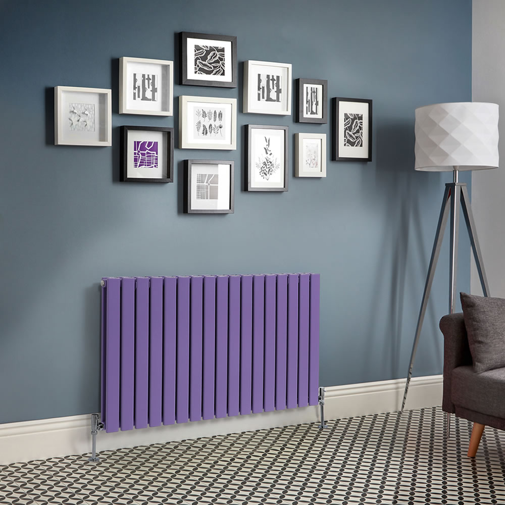 Radiateur design horizontal – Violet – 63,5 cm – Choix de largeurs - Delta
