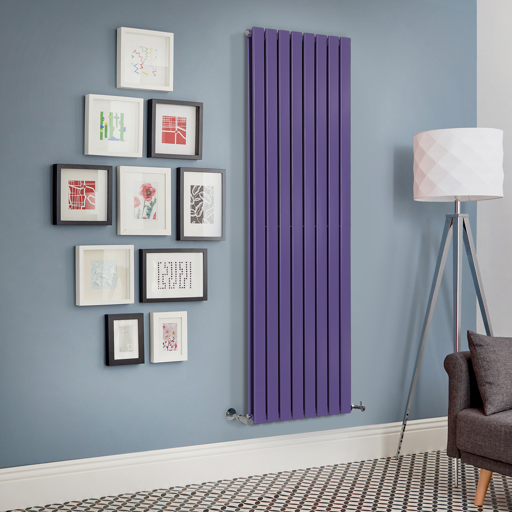 Radiateur design vertical – Violet – 178 cm – Choix de largeurs - Delta