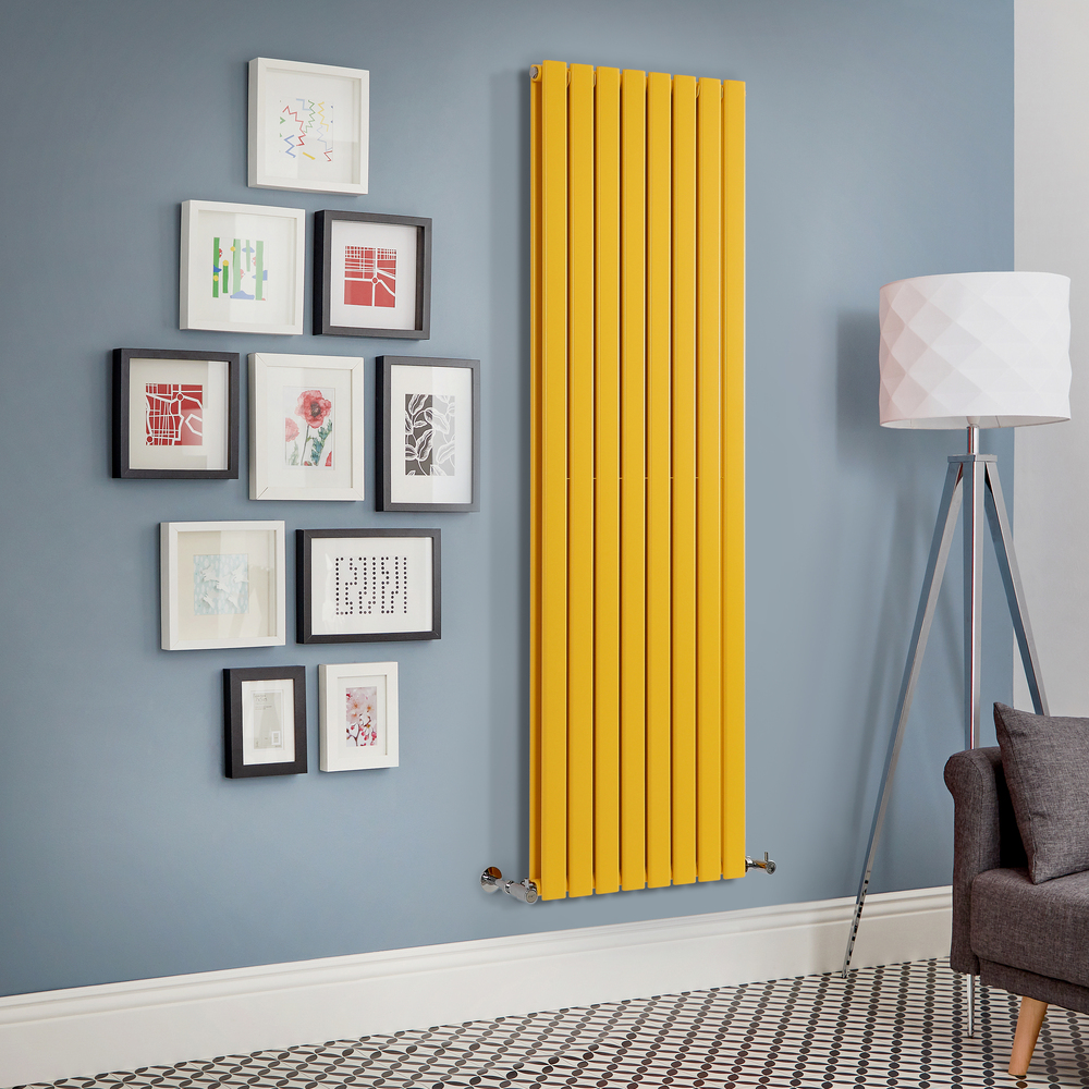 Radiateur design vertical – Jaune – 178 cm – Choix de largeurs - Delta