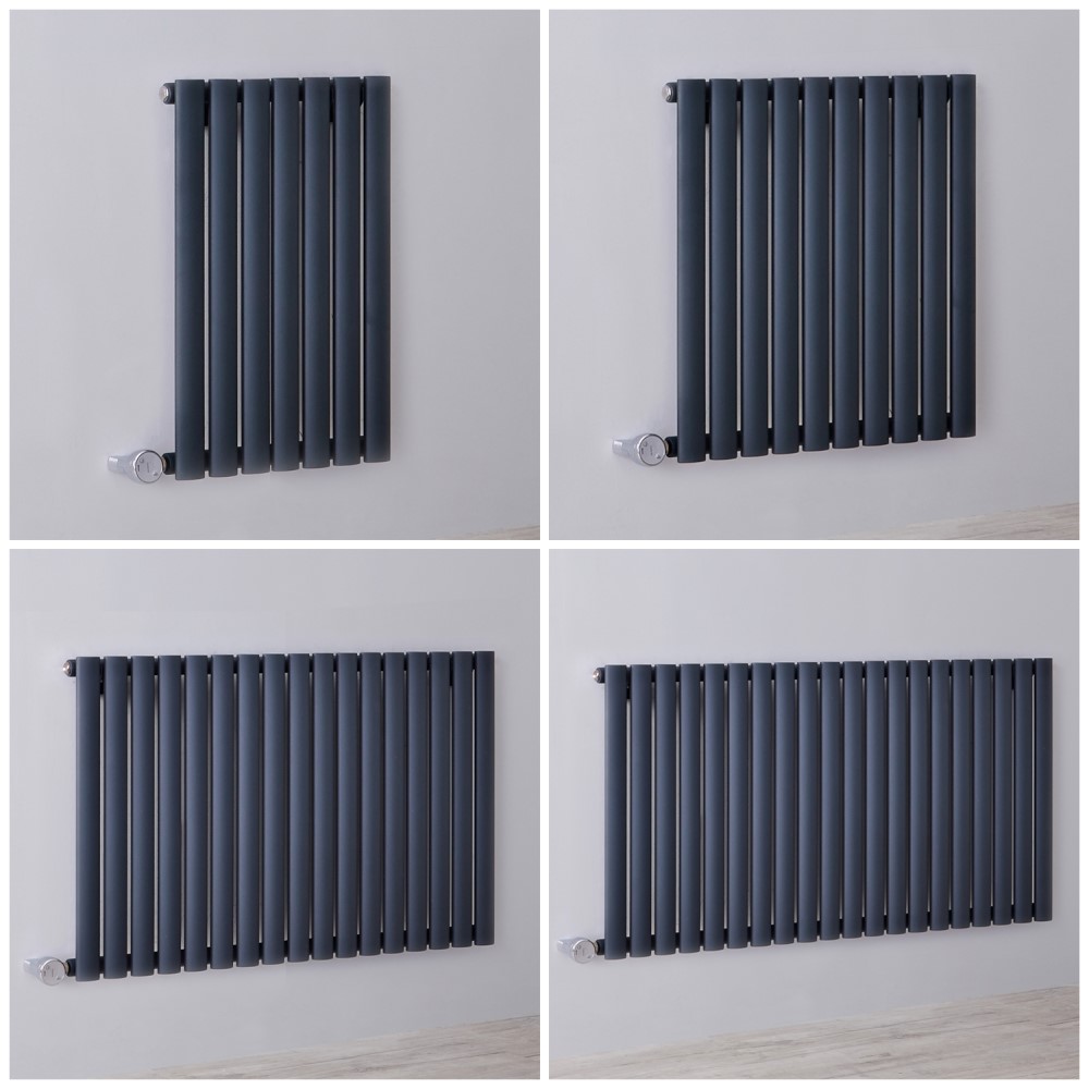 Radiateur design électrique horizontal – 63,5 cm – Anthracite – Choix de largeurs - Vitality