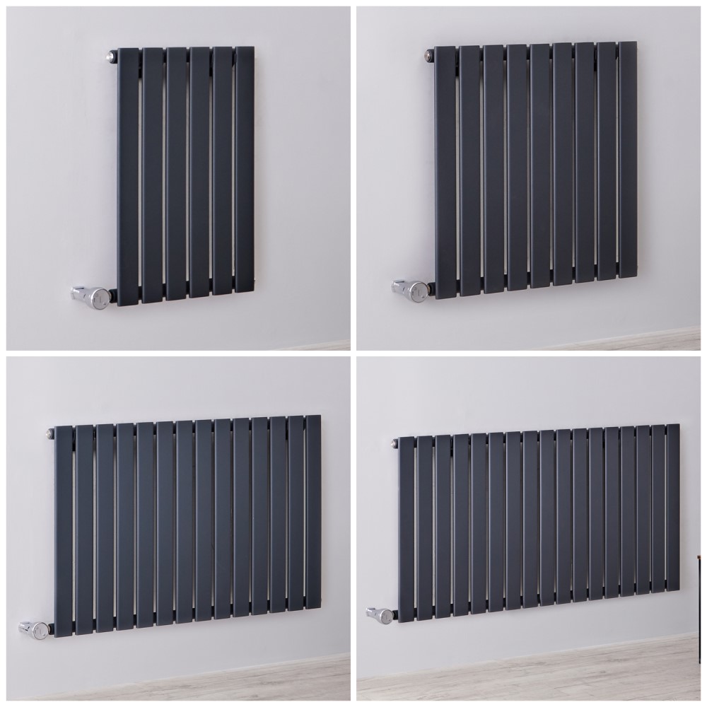 Radiateur design électrique horizontal – 63,5 cm – Anthracite – Choix de largeurs - Delta