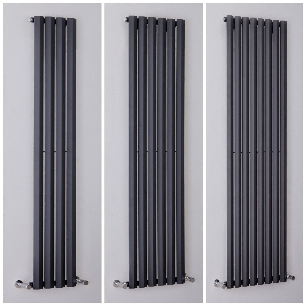 Radiateur design vertical – 178 cm – Anthracite – Tailles multiples - Salisbury