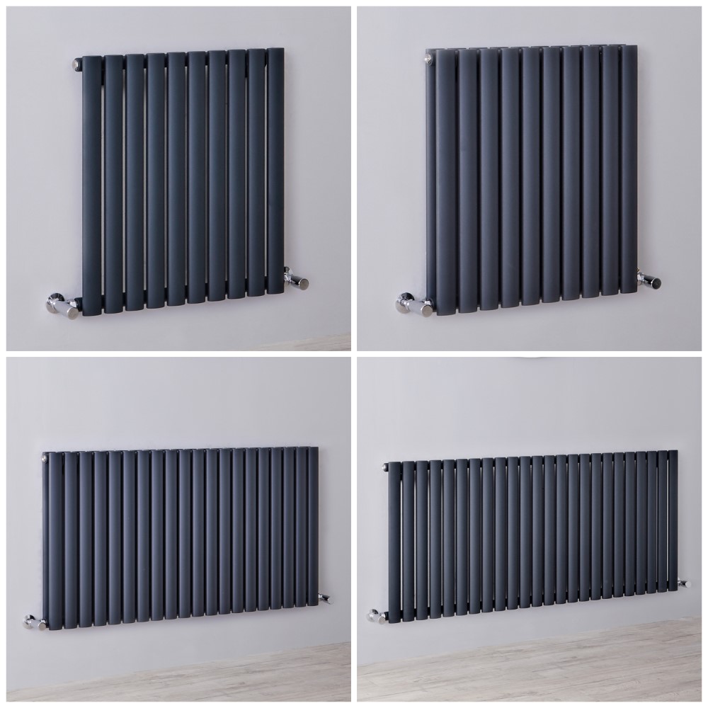 Radiateur design horizontal - 63,5 cm - Anthracite - Choix de largeurs - Vitality