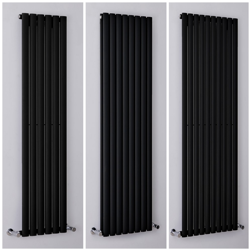 Radiateur design vertical noir - Choix de tailles - Vitality