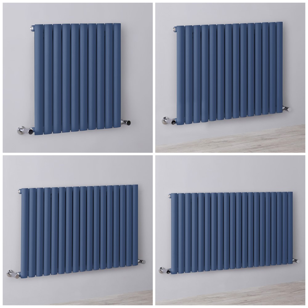 Radiateur design horizontal – 63,5 cm – Bleu foncé – Choix de largeurs - Vitality