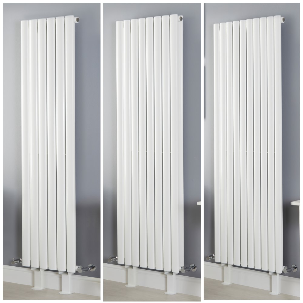 Radiateur vertical design – Blanc – Avec pieds – Tailles multiples - Vitality
