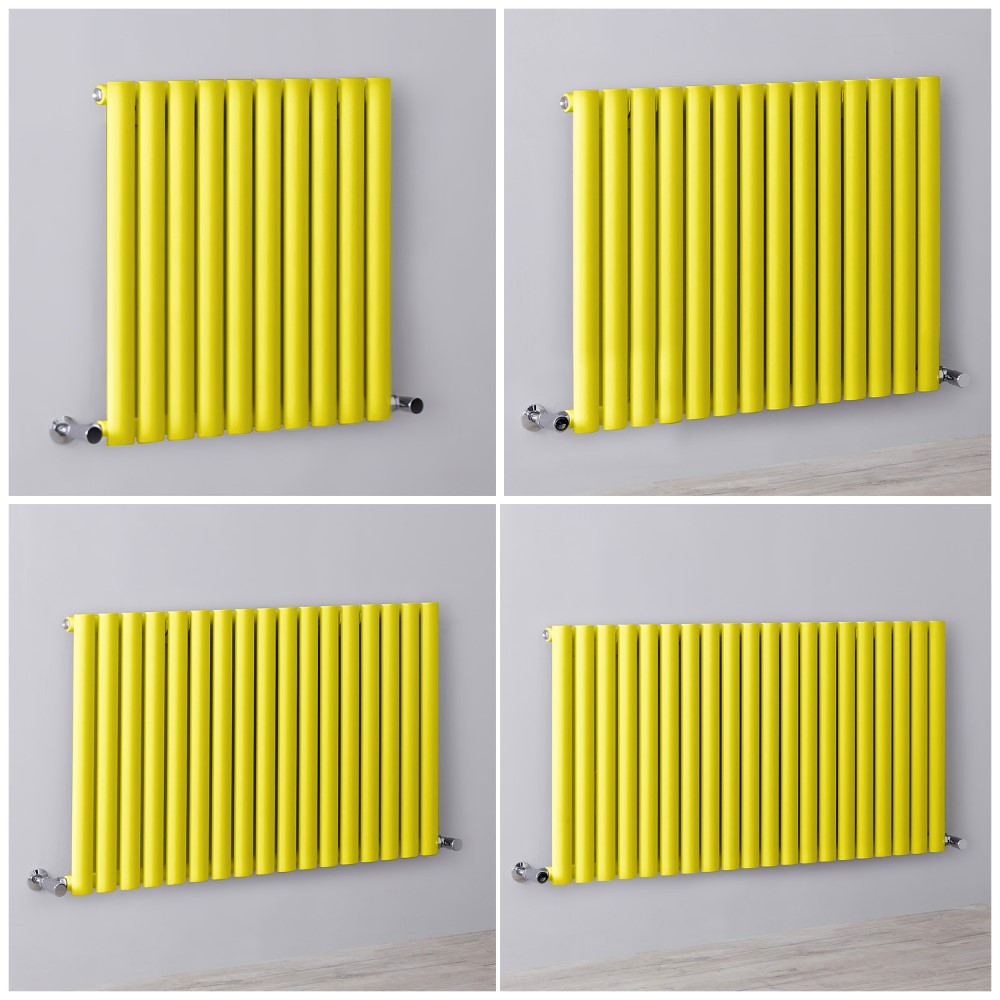 Radiateur design horizontal – 63,5 cm – Jaune – Choix de largeurs - Vitality