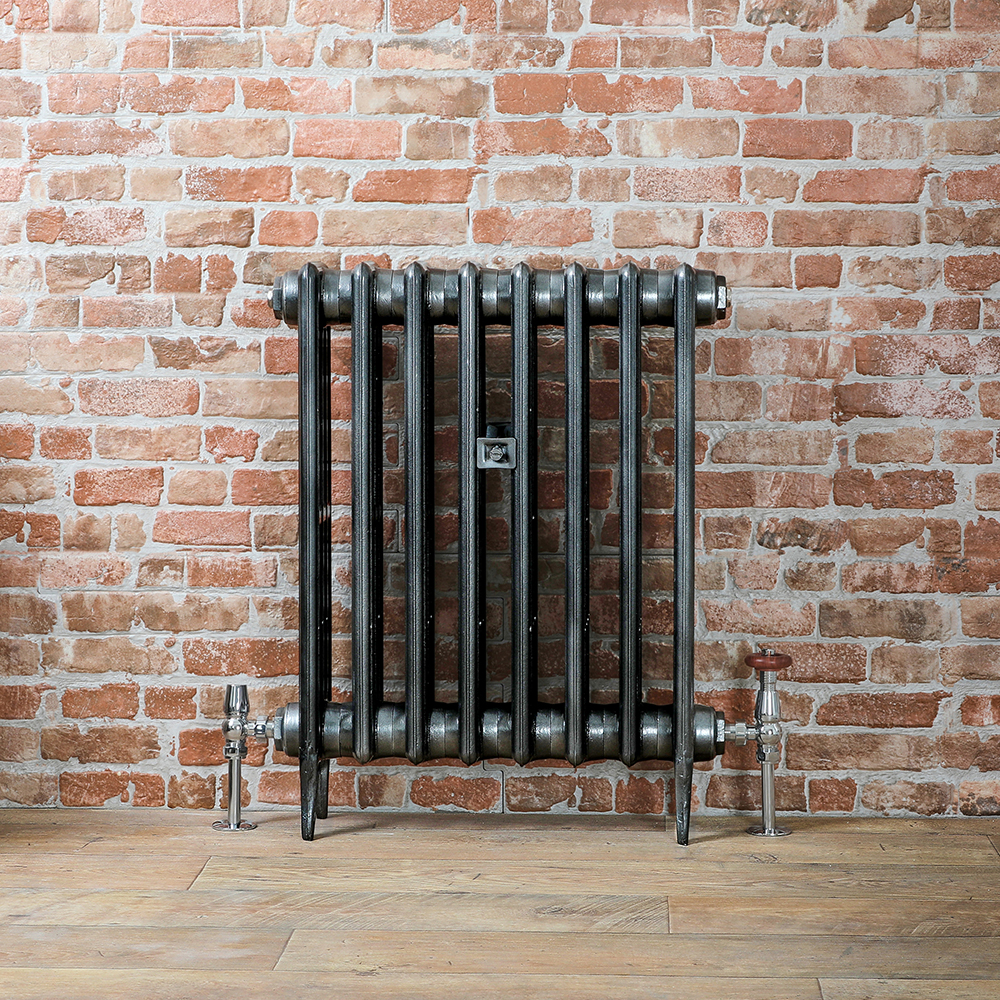 Radiateur fonte - 66 cm – Étain foncé – Tailles multiples – Victoria