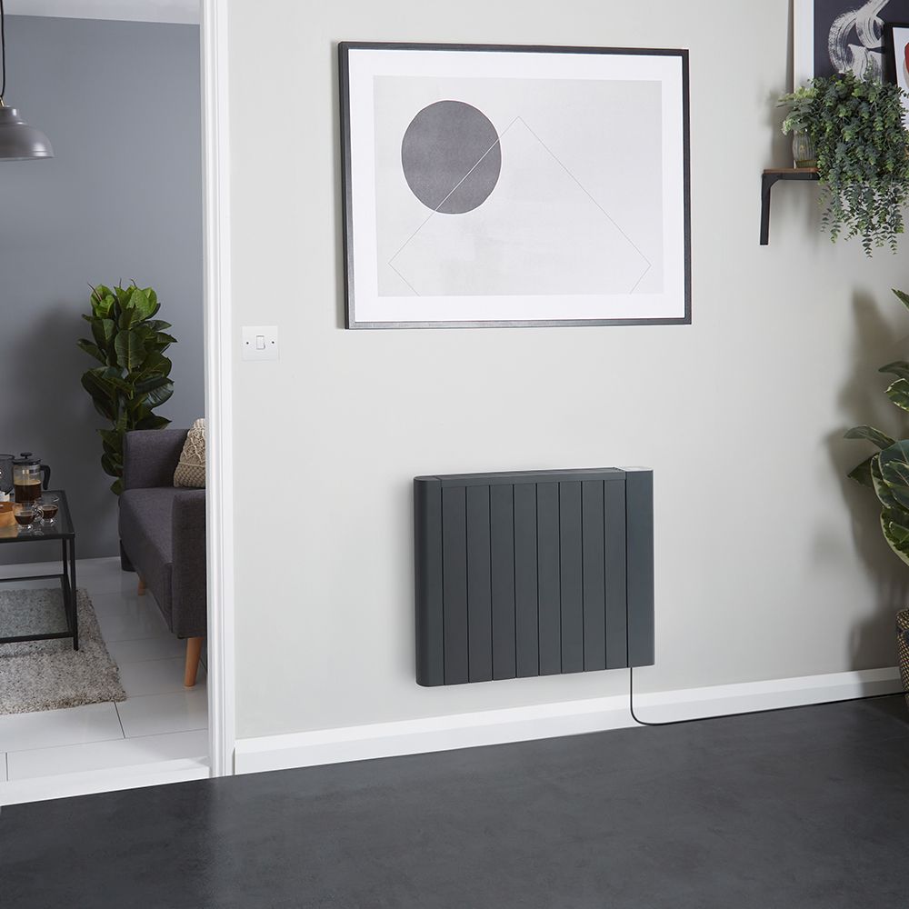 Radiateur+electrique+intelligent+-+Chauffage+energie+seche+-+Horizontal+%26+Mural+-+Hudson+Reed+-+des+900W,+cable,+anthracite