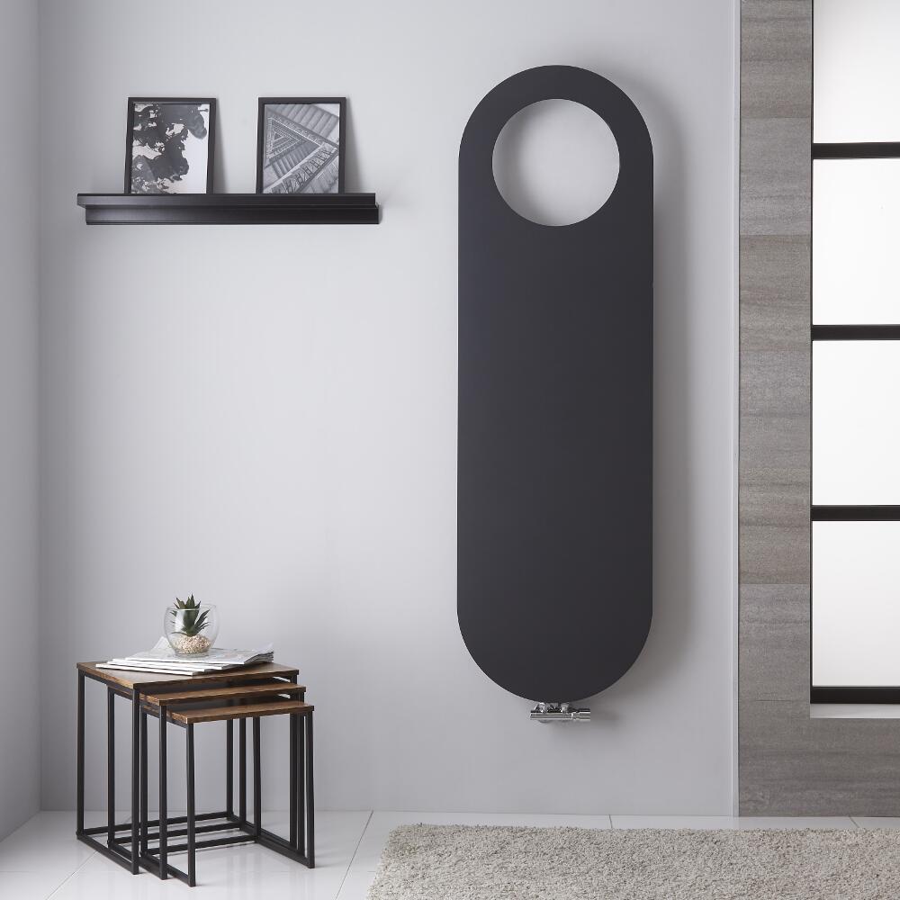 Atrani - Radiateur Vertical Design Anthracite- 159.5cm x 49cm